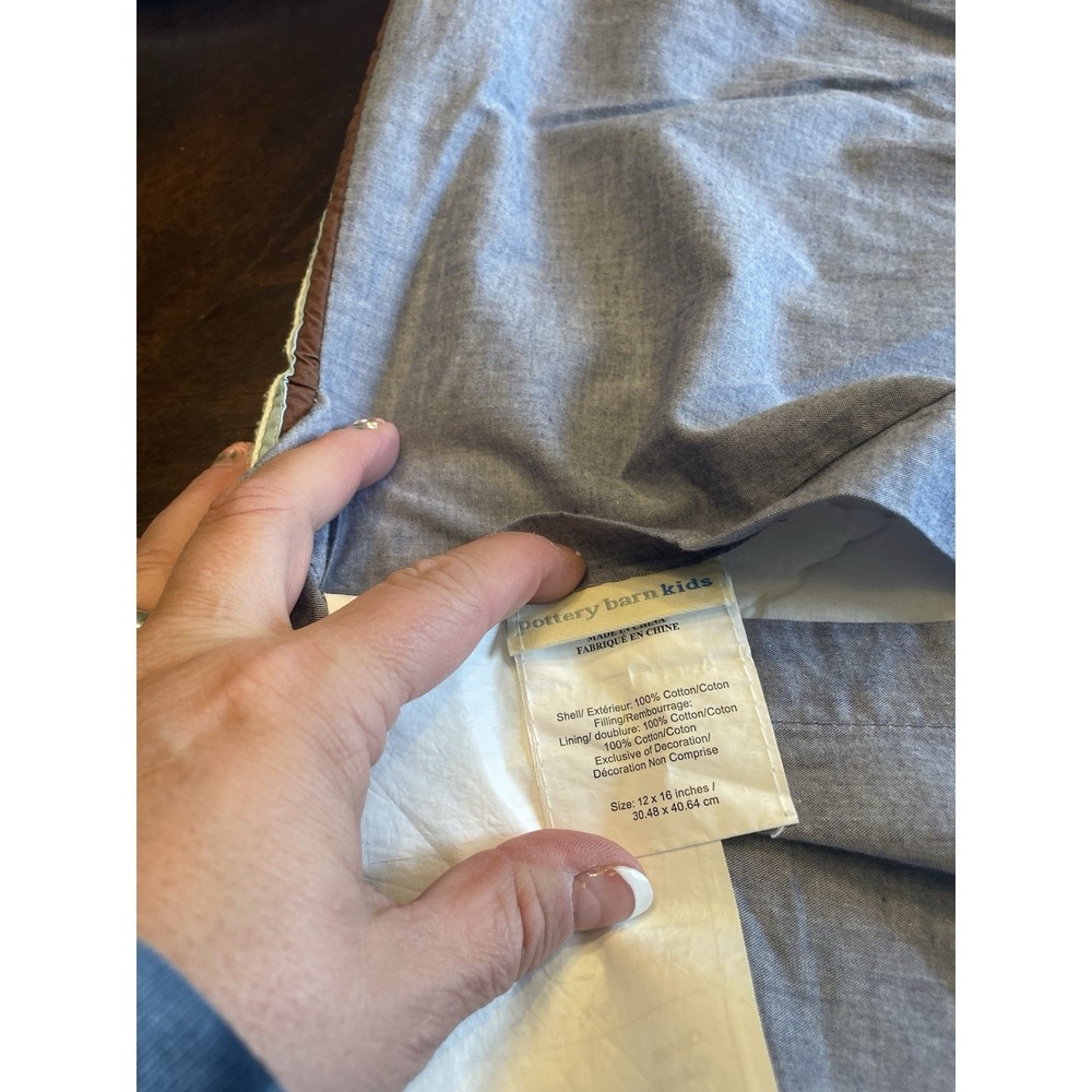 5 Pottery Barn kids Quilted Baseball Basketball pillow shams junior varsity - Picture 4 of 13